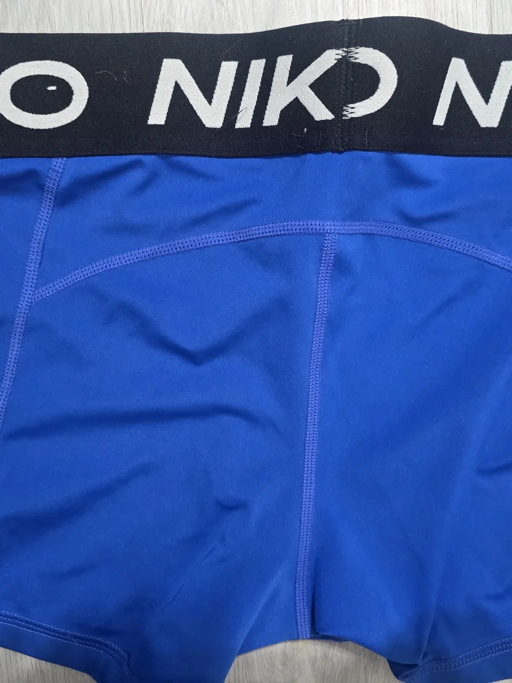 Nike Royal Blue Athletic Shorts with Black Branded Waistband
